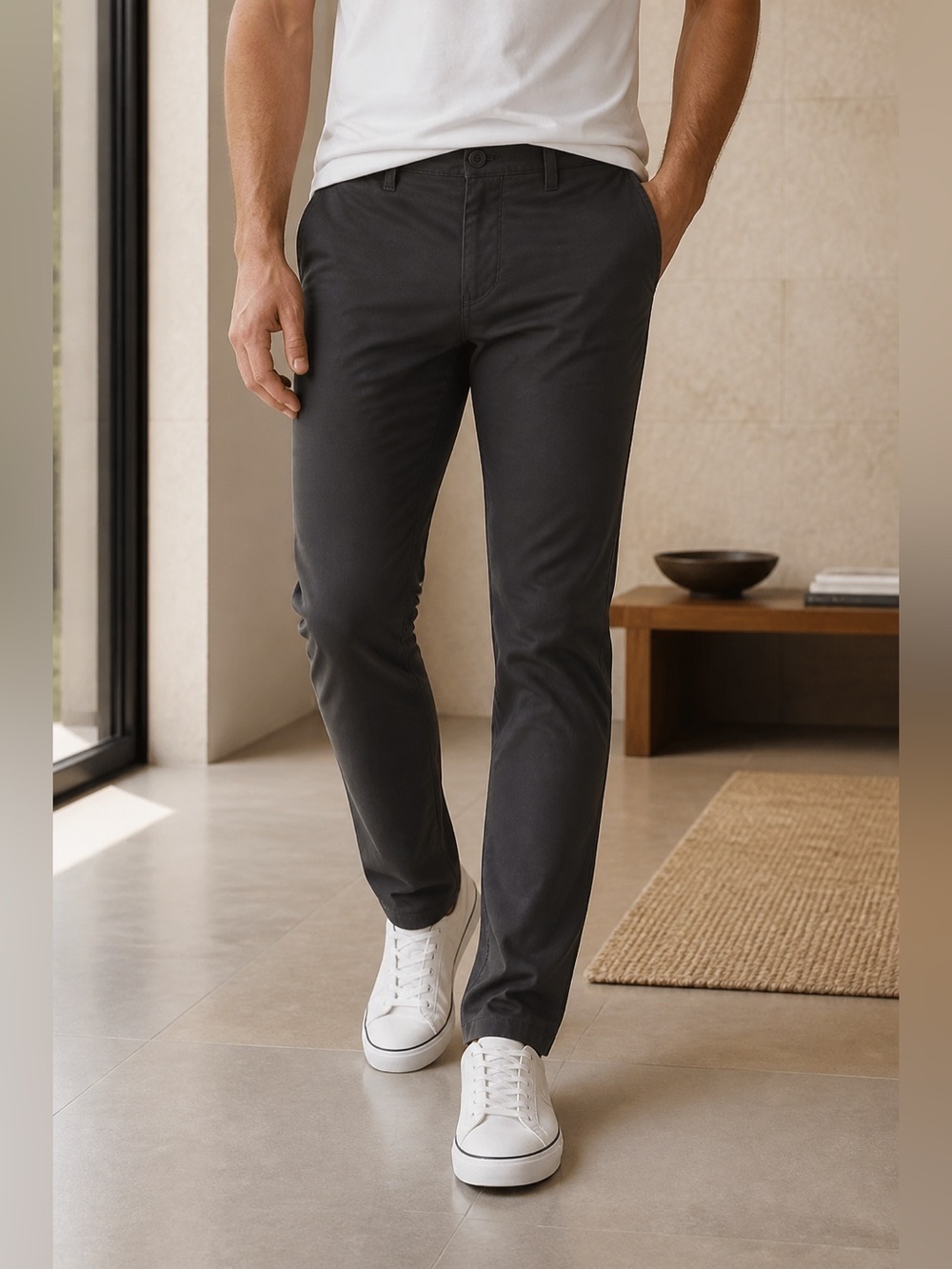 NWT LinkSoul Chino Boardwalker Black Pant - Size 40R x 32”